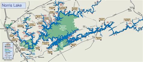 Tennessee Fishing Lakes Map