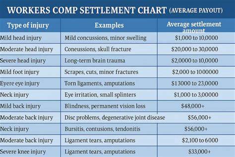 Tennessee Workers Comp Settlement Chart