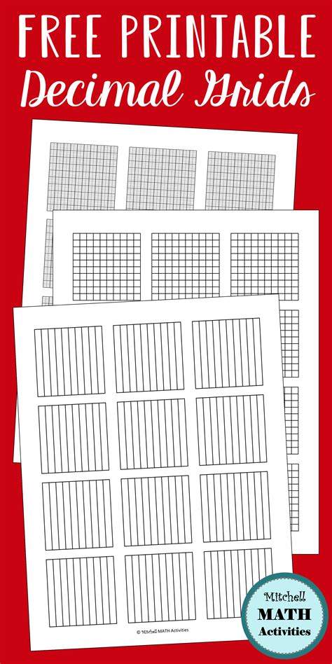 Tenths Grid Printable