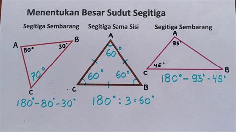 Tentukan Besar Sudut C pada Segitiga Berikut