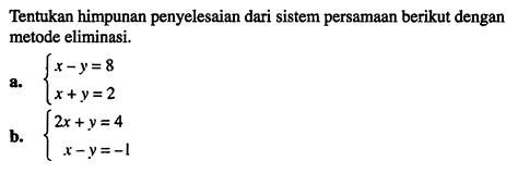 Tentukan Himpunan Penyelesaian dari x2 – 3