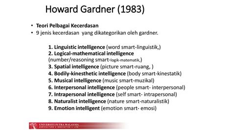 Teori Kecerdasan Jamak Howard Gardner