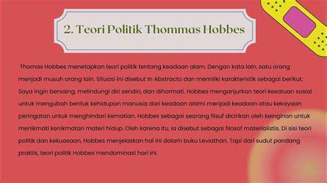 Teori Politik Menurut Hobbes