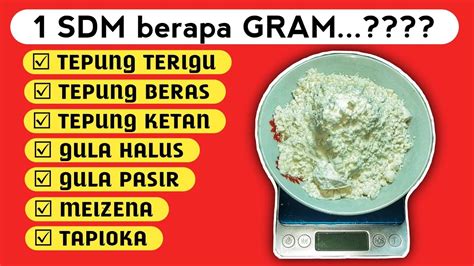 Tepung berapa gram