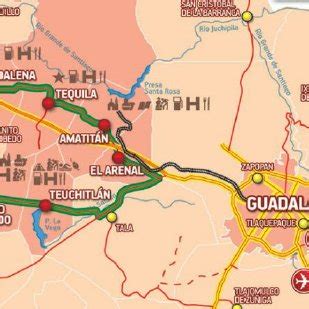 Tequila Route Map