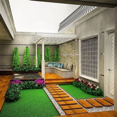 15 Desain teras rumah belakang DESAIN RUMAH MINIMALIS 2023