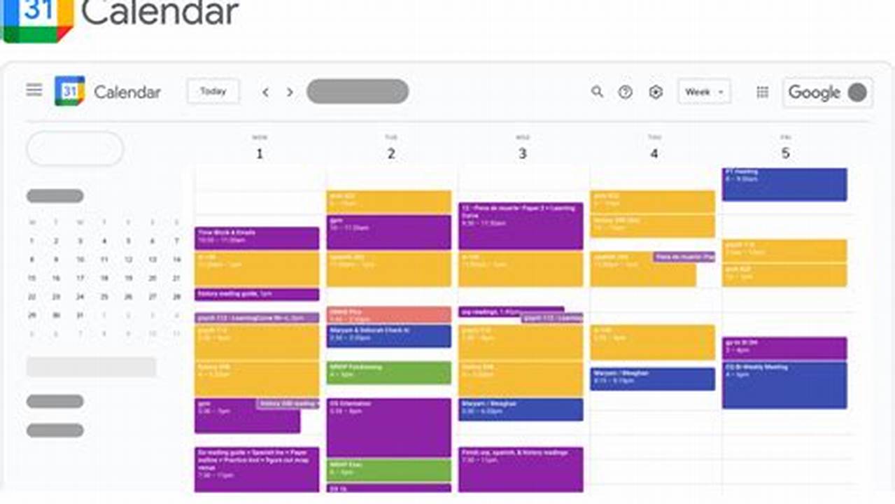 Terminal Google Calendar