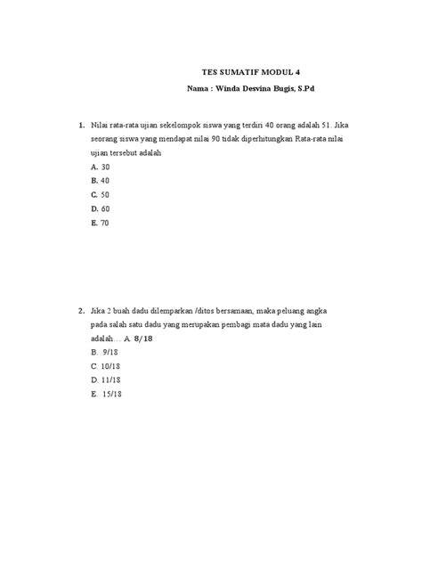 Tes Sumatif Modul 4