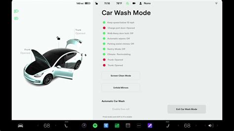 Tesla Car Wash Mode Model Y