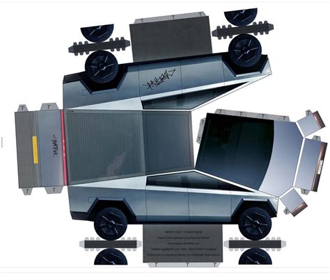 Tesla Cybertruck Papercraft Template