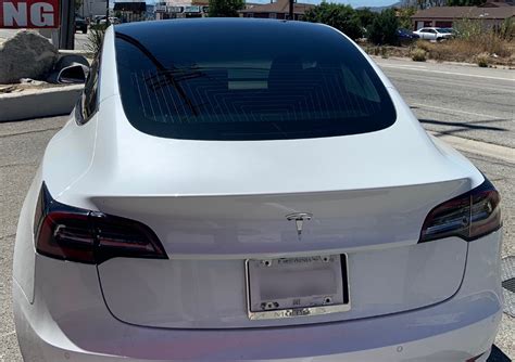 Tesla Model 3 Back Window Tint Installation