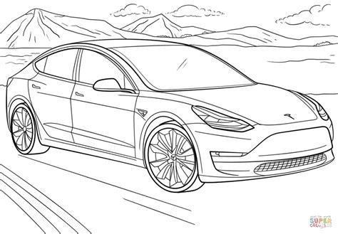Tesla Printable Coloring Pages