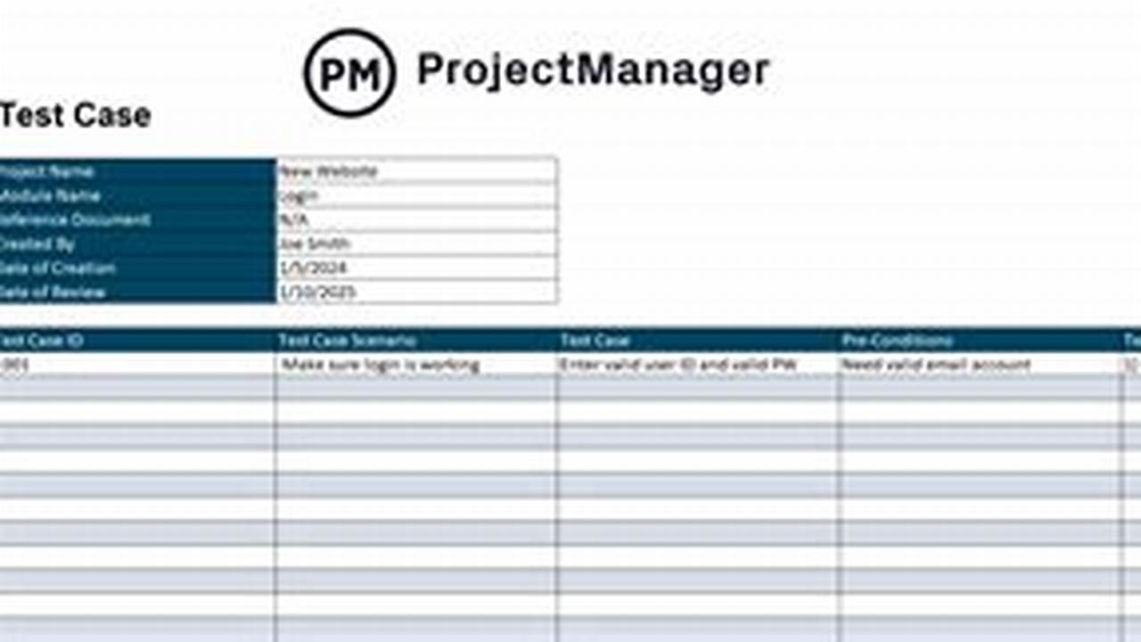 Test Case Template Excel Download for Efficient Software Testing