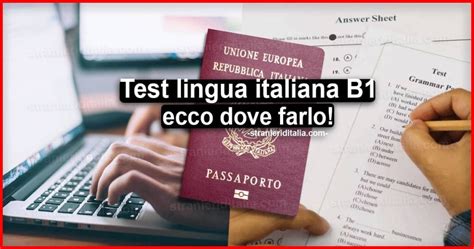 5 RISPOSTE test di lingua italiana per la cittadinanza