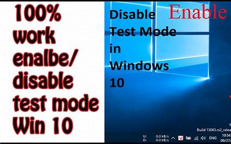 Test Mode Windows