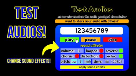 Test Audio IDs! - Roblox