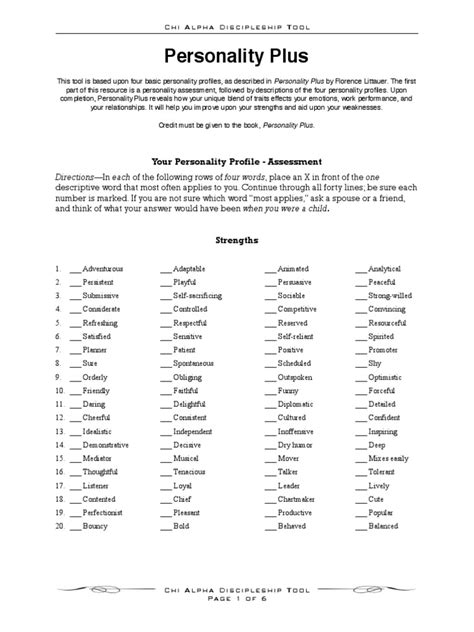 Test Personality Plus