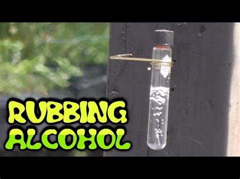Test the rubbing alcohol