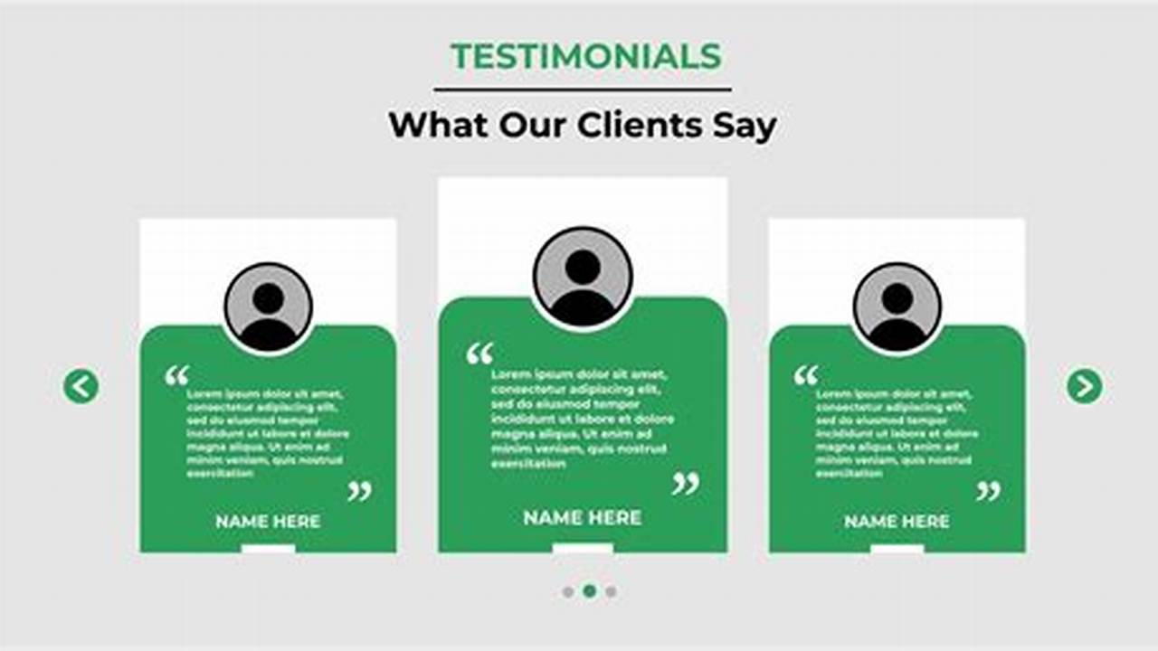 Testimonials And Reviews, Brochure Template