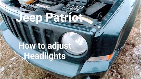 Testing Final Checks Jeep Patriot Headlight