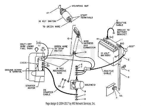 Testing electrical connections on a tractor starter