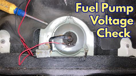 Testing the Fuel Pump Voltage