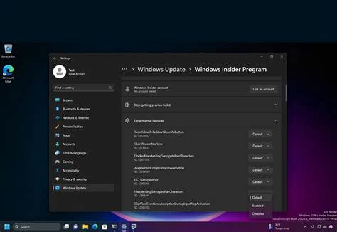 Testing the features with Windows 11