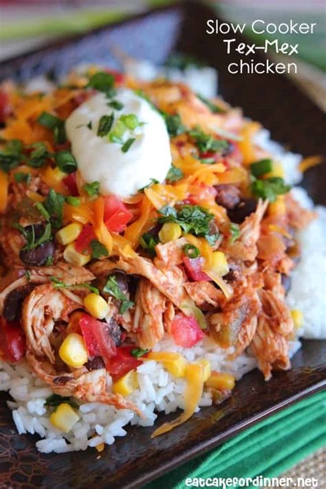 Slow Cooker Chicken Tex Mex Recipe Slow cooker recipes, Slow cooker