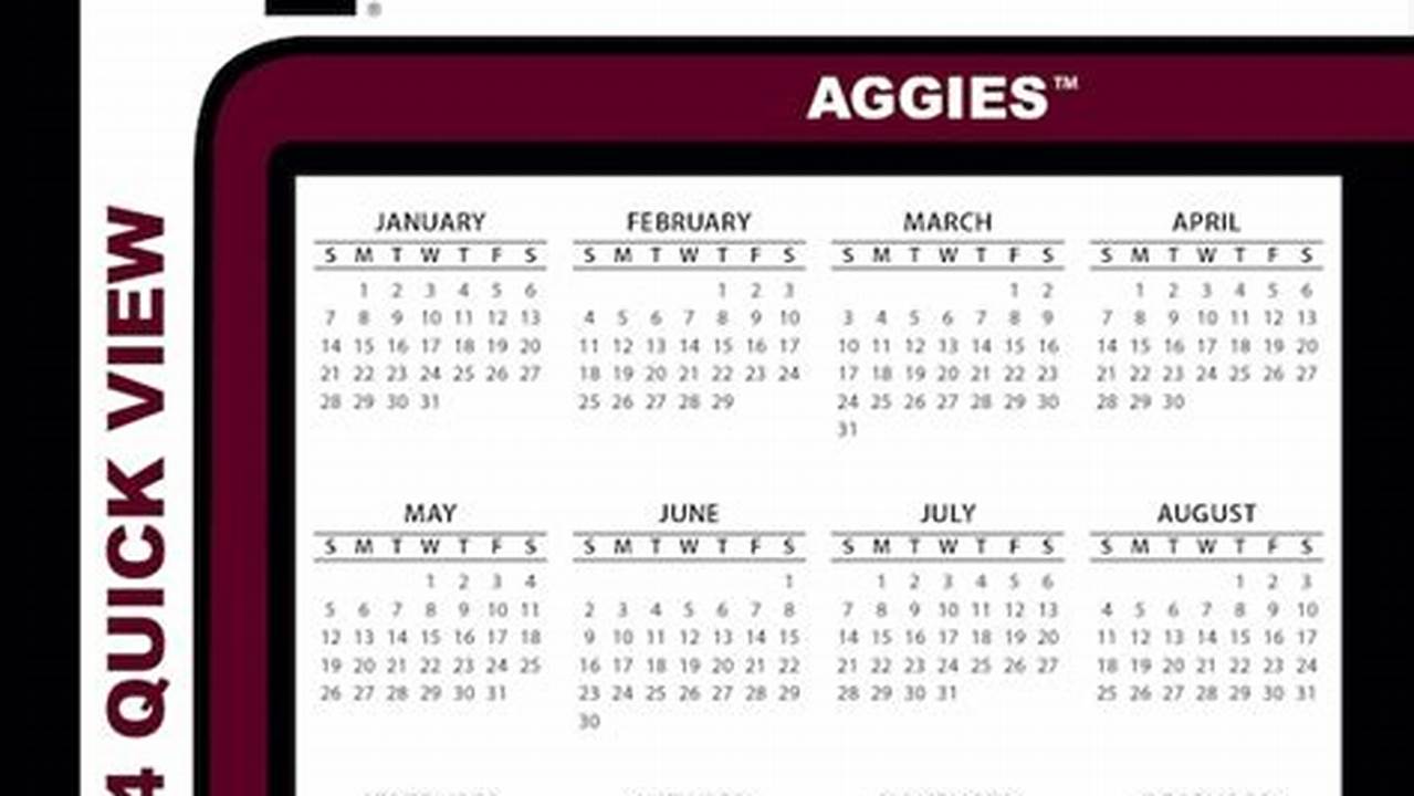 Texas A&M Calendar Fall 2025