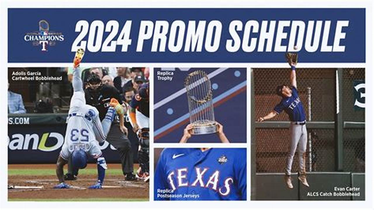 Texas Rangers Giveaway Schedule 2024