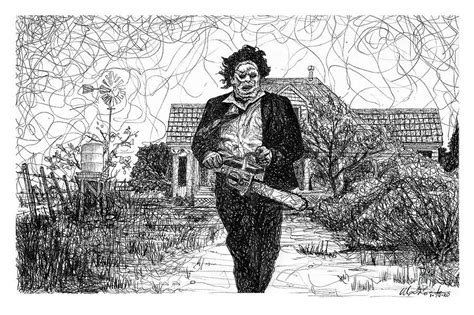 Texas Chainsaw Drawing