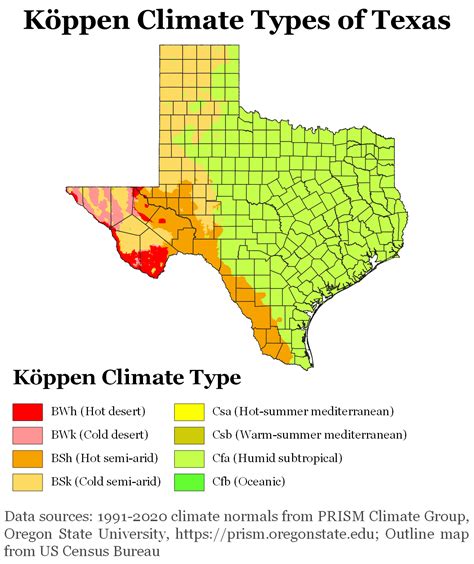Texas Climate Map