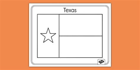 Texas Flag Coloring Page