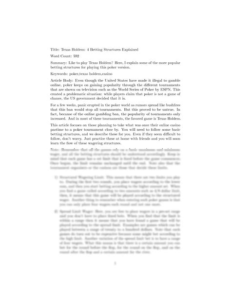 How To Play Texas Holdem Poker & Game Rules A Guide