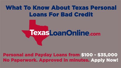 Texas Personal Loan Laws