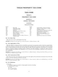 Unlock the Secrets of Texas Property Tax Code with a Comprehensive and Free PDF Guide