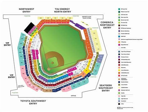 Texas Rangers Tickets Seating Chart