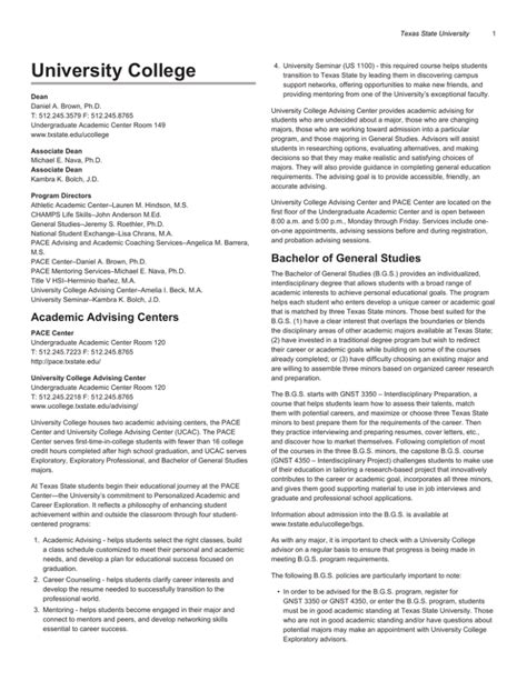 Texas State University Course Catalog