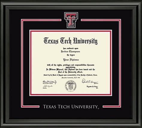 Texas Tech Bookstore Diploma Frame