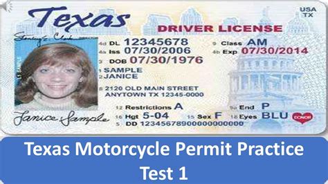 Texas motorcycle license written exam