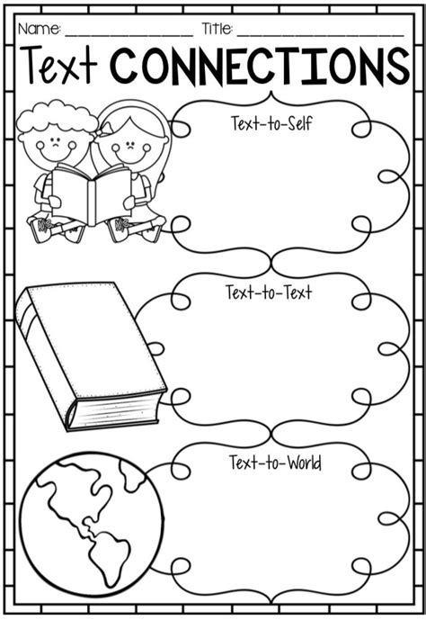 Text To Text Connections Worksheet