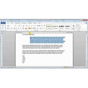 Text and paragraph formatting in Word
