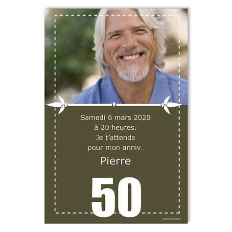 Teeshirt+anniversaire+50+ans Carte anniversaire 50 ans, Carte