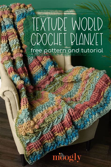Textured Crochet Blanket Pattern Free