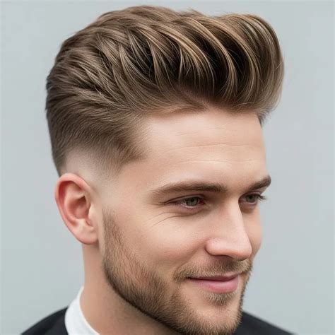 Textured Quiff for Medium Length