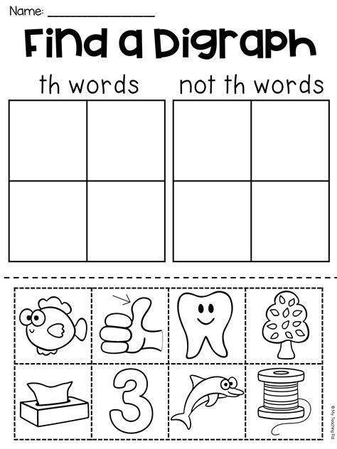 Th Worksheets For Kindergarten