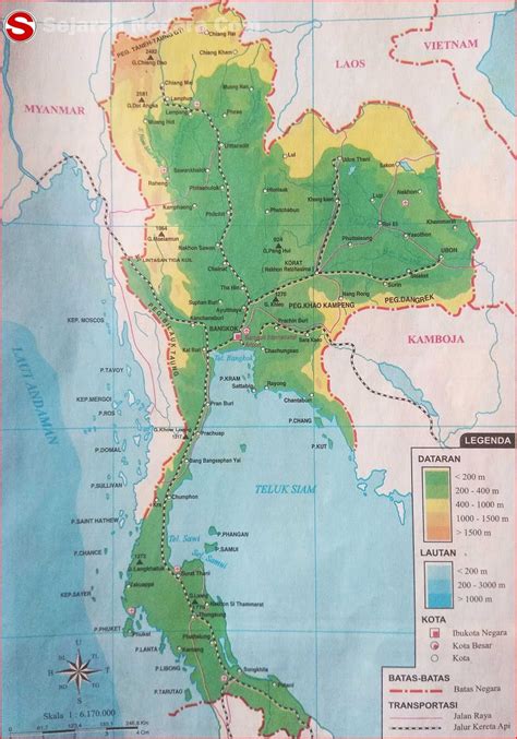 Bentuk geografis Thailand