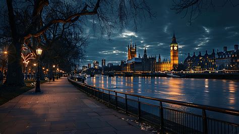 Thames River at night