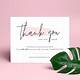 Thank You Card Small Business Template
