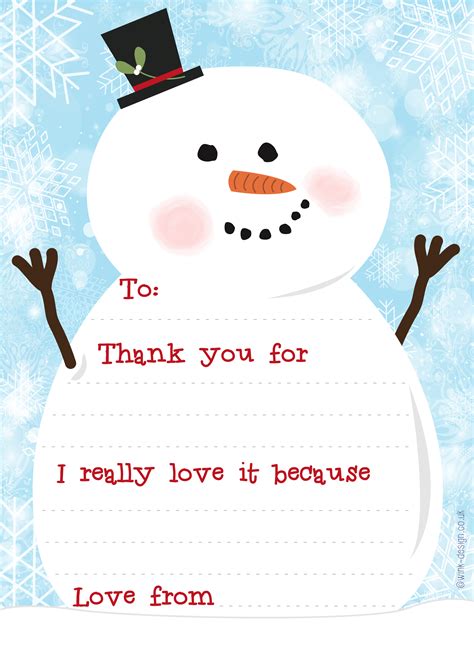 Thank You Christmas Cards Printable